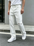 Ripped Denim Jeans White