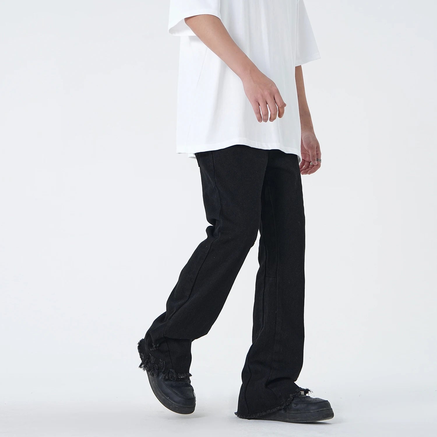 Flared Denim Jeans Pants
