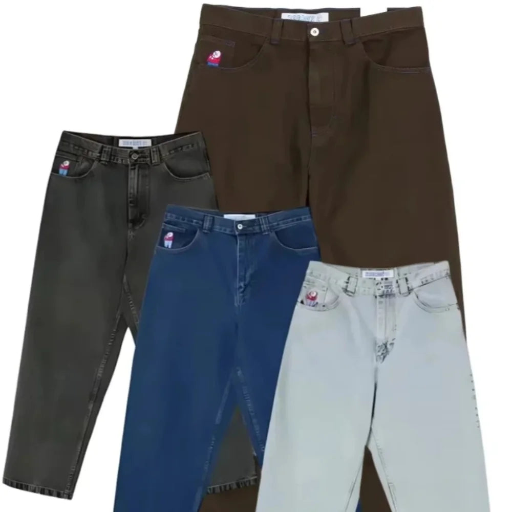 Cartoon Embroidery Jeans