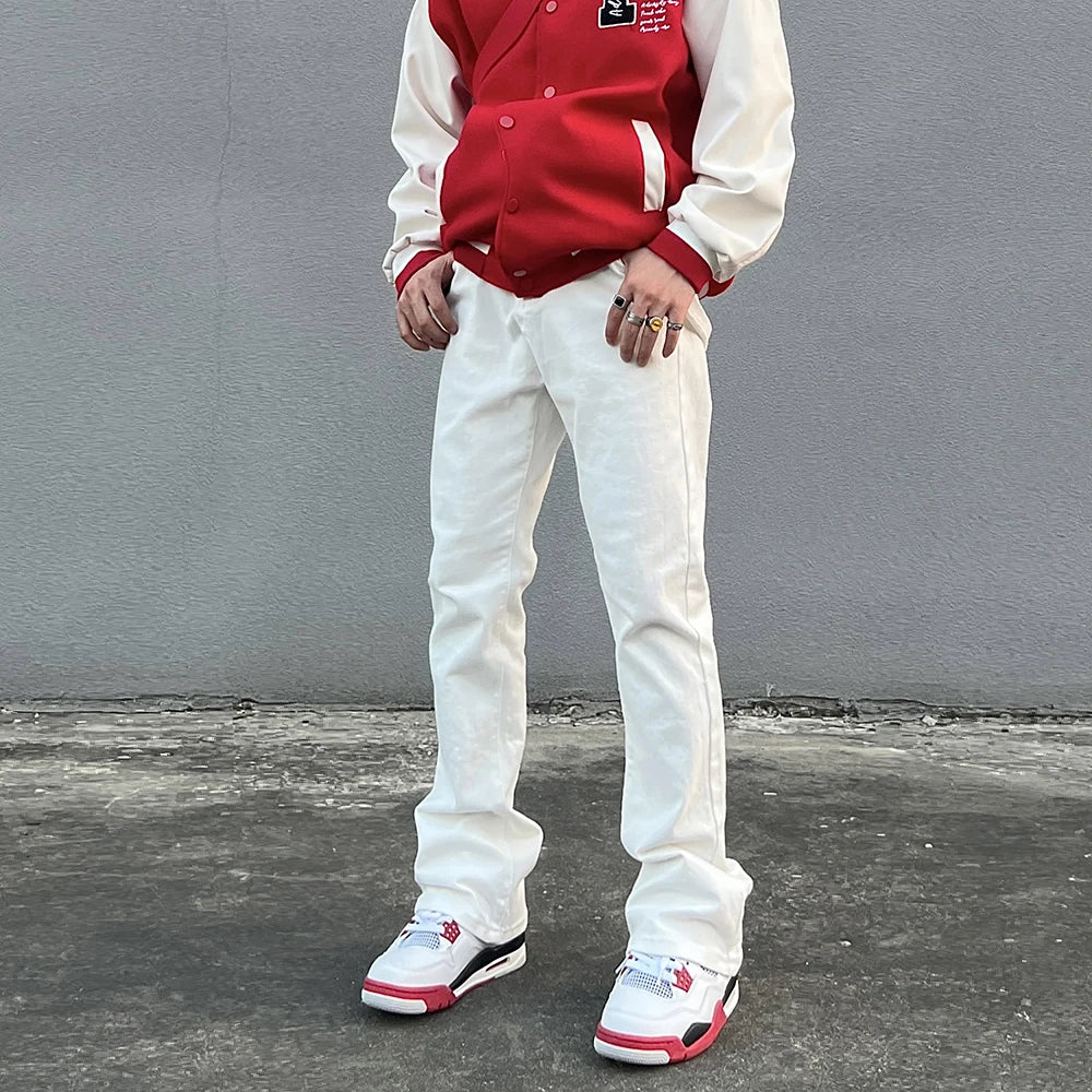 Flared Denim Jeans Pants