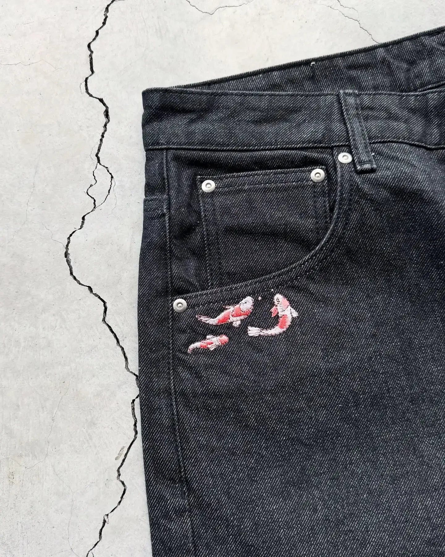 Cherry Blossom Denim Shorts