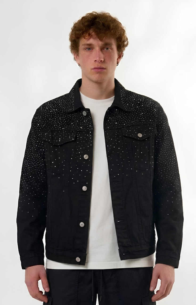 Diamond Detail Denim Jacket